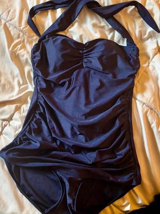 Modcloth Other - Navy PinUp Style retro bathing suit